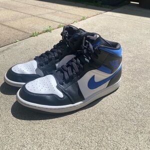 Jordan 1 White Black Racer Blue Mens Size 11